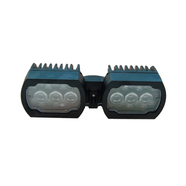 Bosch MIC-ILB-100 IR Illuminator - IR/White light combo, Black, Weatherproof, Vandal Proof