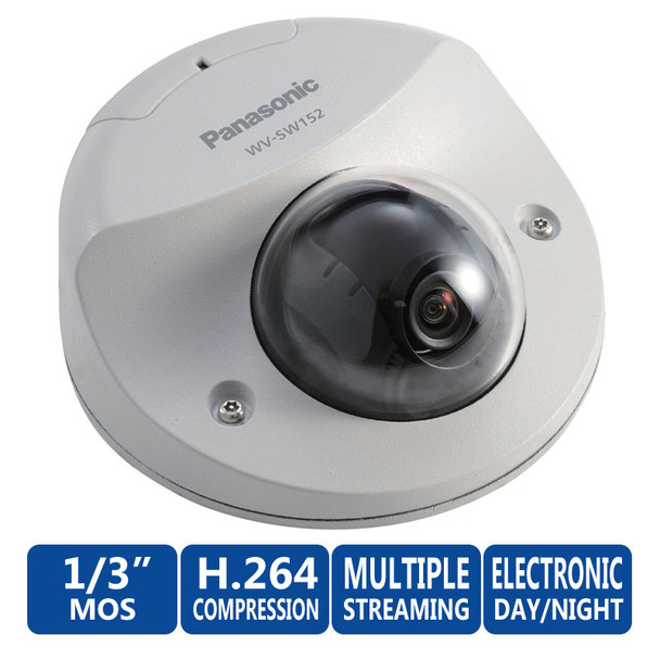 Panasonic WV-SW152M i-Pro H.264 SVGA Vandal Resistant Network Camera