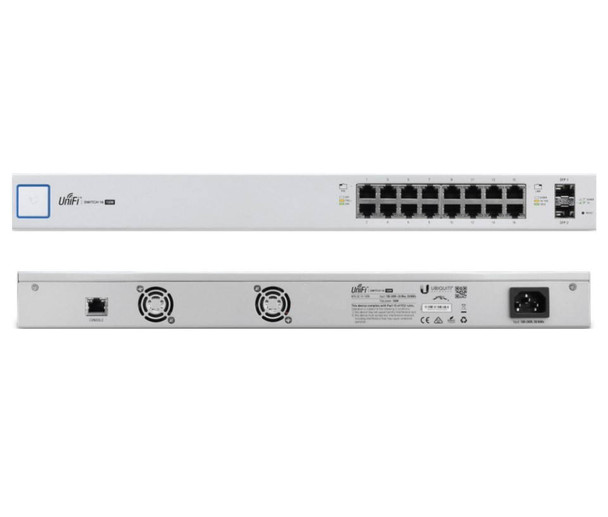 Ubiquiti US-16-150W 16-Port Managed PoE+ Gigabit Switch with SFP