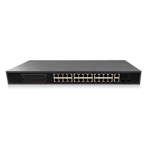 ENS ST-POE2624G-400 24 Channel PoE Switch, 2x 1G Upload link, 400W, 450FT