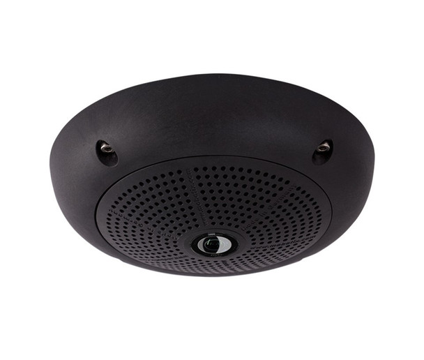 Mobotix MX-Q25M-SEC-NIGHT-N12-BL 5MP Hemispheric Dome IP Security Camera - L12 Lens, Night Sensor, 1/2.5" CMOS, Weatherproof, Black