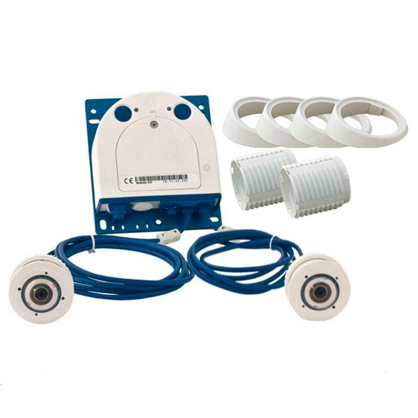 Mobotix MX-S15D-SET2-6MP FlexMount S15 Complete Set Hemispheric IP Security Camera - 2x L10/B016 1.6mm Fixed Lens, Day, Weatherproof