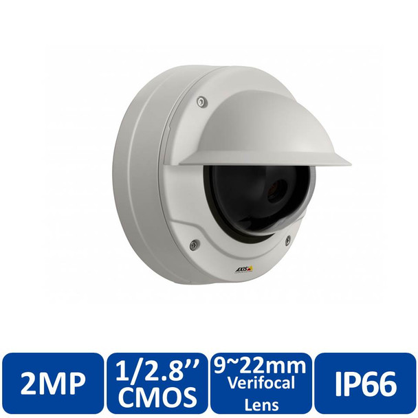 AXIS Q3505-VE MK II 9MM 2MP Outdoor Arctic Dome IP Security Camera - 3~9mm Varifocal Lens, 0874-001