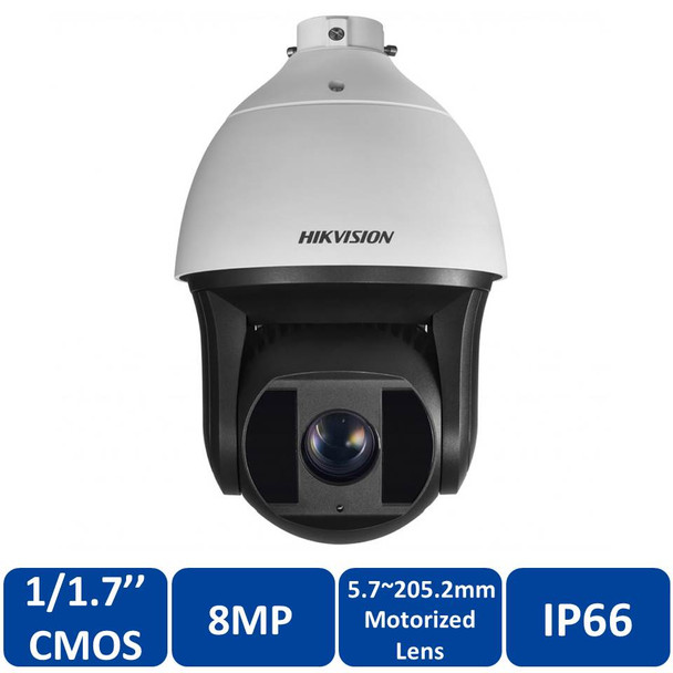 Hikvision DS-2DF8836IV-AEL 8MP 4K Outdoor PTZ IP Security Camera - 36X Optical Zoom