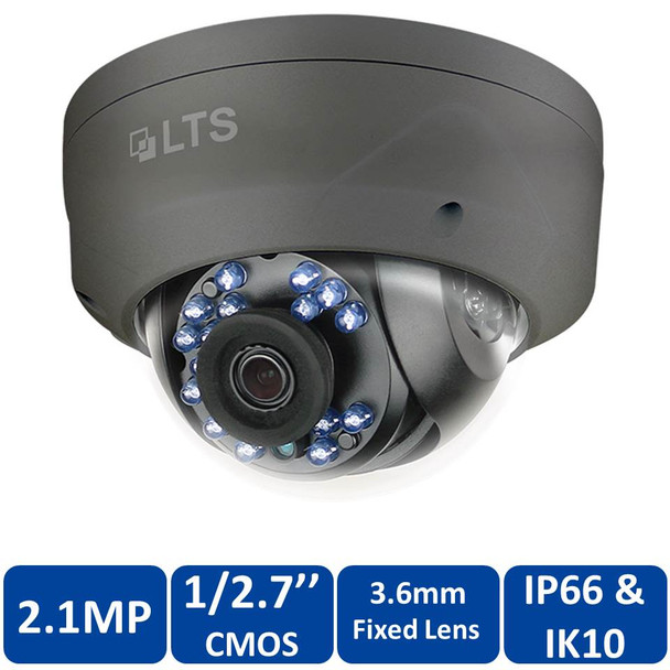 2 Megapixel InfraRed for Night Vision Outdoor Dome HD-TVI Security Camera, Weatherproof, 3.6mm Fixed Lens, CMHD7422B