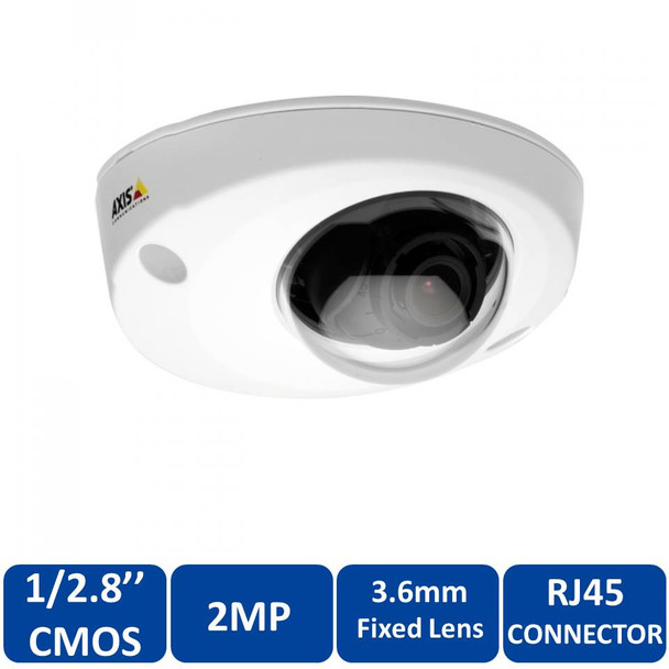 Axis P3905-R Series 2MP Dome IP Security Camera, RJ54 Connector - 0641-001