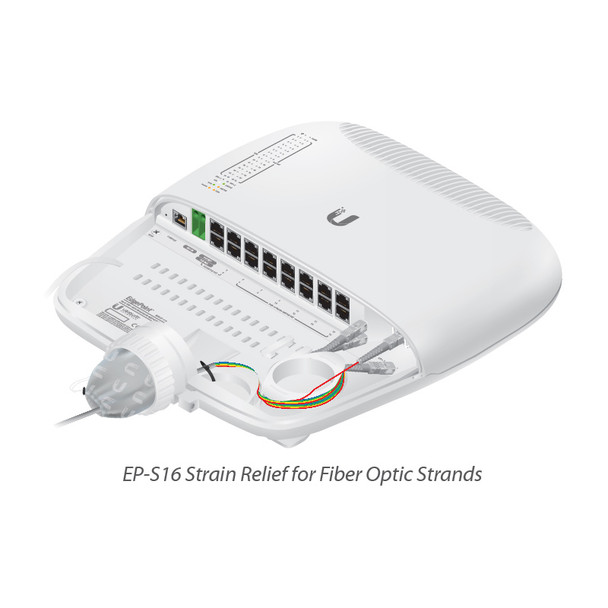 Ubiquiti EP-S16-US EdgePoint Intelligent WISP Control with FiberProtect Switch with 16 Port and 2 SFP+
