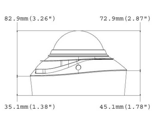 Geovision GV-VD5711 5MP IR H.265 Outdoor Dome IP Security Camera 84-VD57110-0010