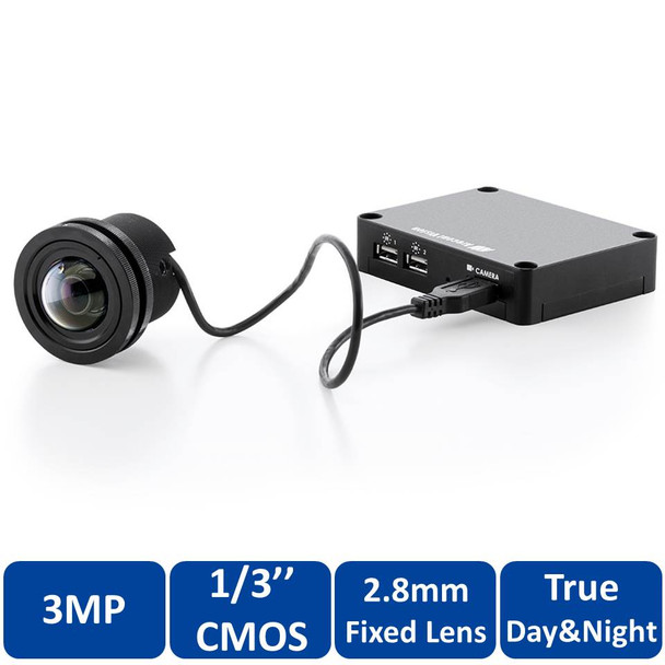 Arecont Vision AV3195DN MegaVideo Flex 3MP Modular Indoor IP Security Camera - 2.8mm Fixed Lens