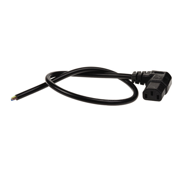 AXIS C13-OPEN Mains Cable Angle 0.5 m 5506-244 - 1