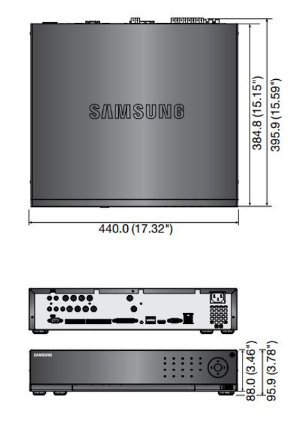 Samsung SRD-894-1TB 8 Channel Digital Video Recorder - With 1TB HDD