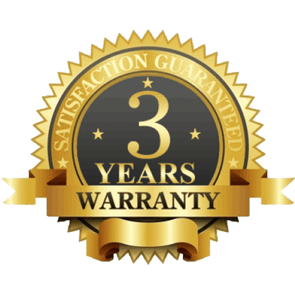 3-Year Manufacturer Warranty