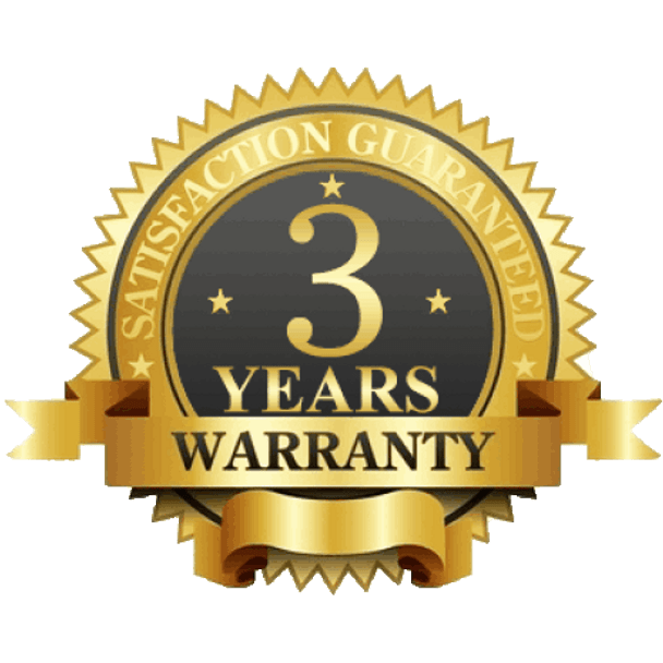 3-Year Manufacturer Warranty
