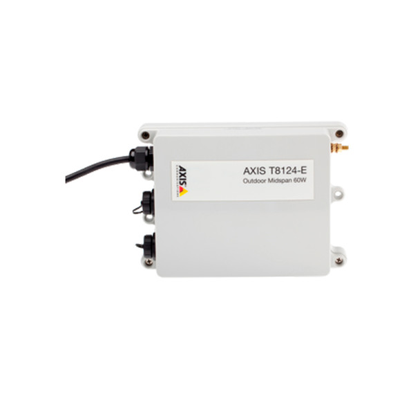 AXIS T8124-E 1-port 60W Outdoor Midspan PoE Injector - 5031-244 - 1