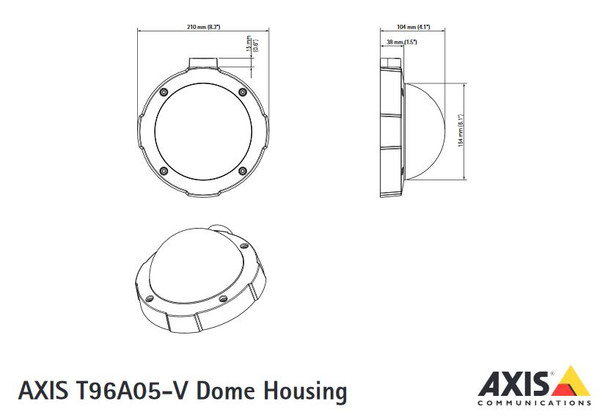 Axis T96A05-V Dome Housings White 5032-051
