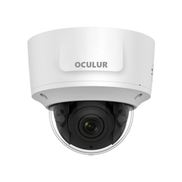 Oculur X4KDZ 8MP 4K Outdoor Dome IP Security Camera with Motorized Lens and Audio IO