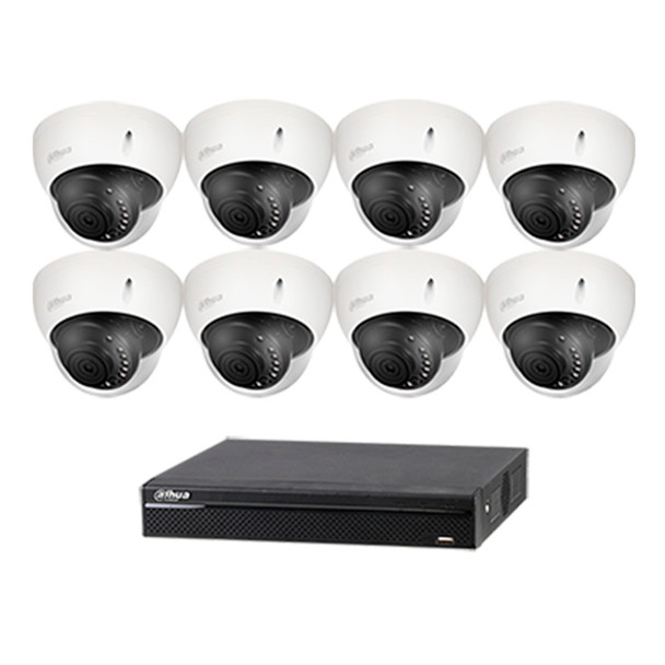 Dahua BN481E82 4K NVR 3MP Dome 8 Camera Network Camera System
