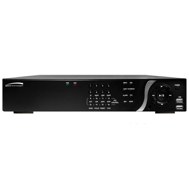 Speco N16NSF6TB 16 Channel Network Video Recorder - 6TB HDD included, Built-in PoE, Plug and Play