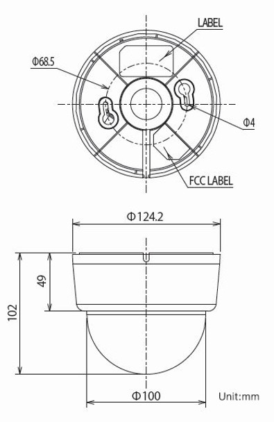 Ikegami ISD-A33-31WH 525TVL Hyper Wide Light Dynamic Dome CCTV Analog Security Camera - 2 Ikegami ISD-A33-31WH 525TVL Hyper Wide Light Dynamic Dome CCTV Analog Security Camera - 2