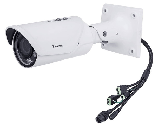 Vivotek IB8377-EHT 4MP IR Outdoor Bullet IP Security Camera - 30fps at 4MP, Extreme Weather Control