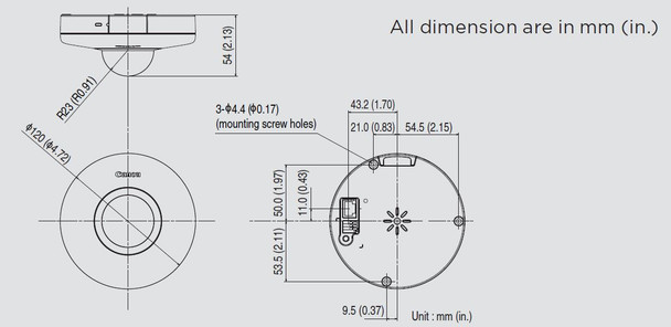 AXIS 2545C001 2.1MP Indoor PTZ IP Security Camera Canon VB-S30D Mk II - 4