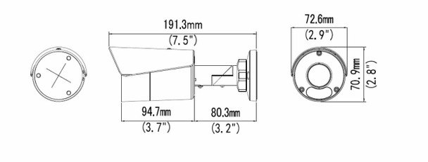 Uniview IPC2128SR3-DPF60 8MP IR Ultra 265 Outdoor Mini Bullet IP Security Camera with 6mm Fixed Lens