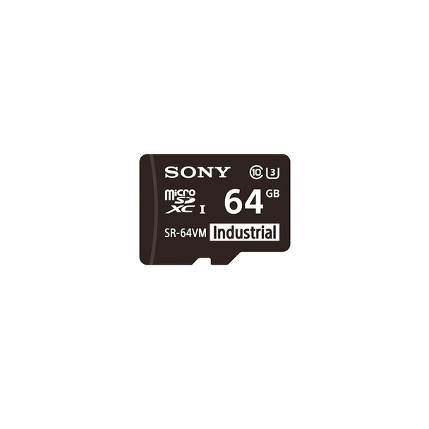 Sony SR-64VMA Industrial microSD Memory Card with SD Adapter- Class 10