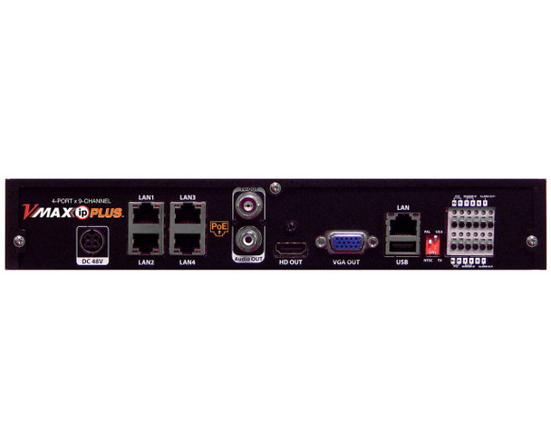 Digital Watchdog DW-VP94T4P 4 Channel PoE Network Video Recorder, 4TB HDD included - 4