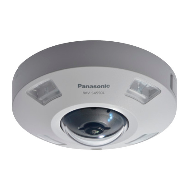 Panasonic WV-S4550L 5MP IR H.265 Outdoor Fisheye Dome IP Security Camera