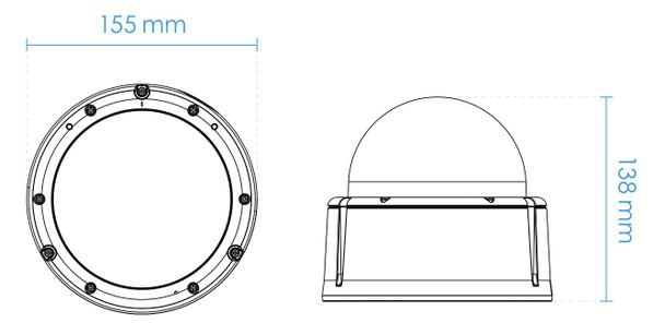 Vivotek FD9391-EHTV 8MP 4K IR H.265 Outdoor Dome IP Security Camera