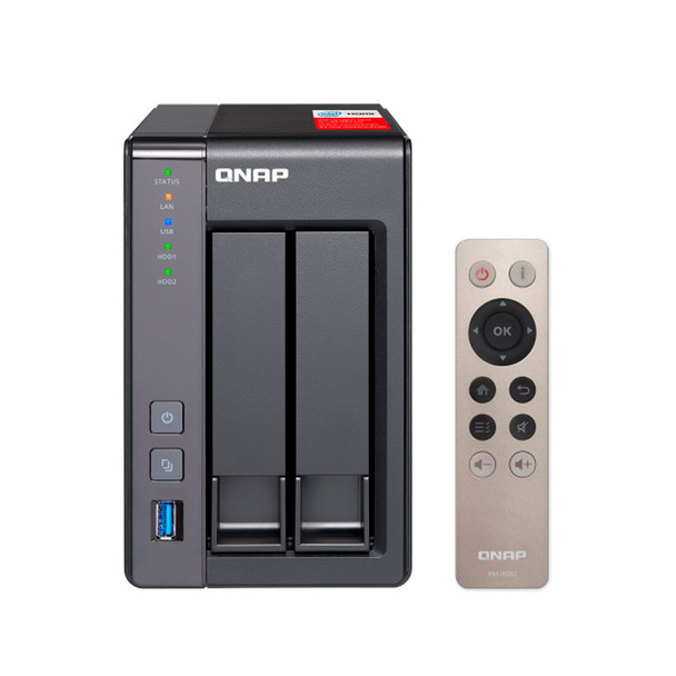 QNAP TS-251+-2G-US High-performance NAS - 2GB DDR3L RAM