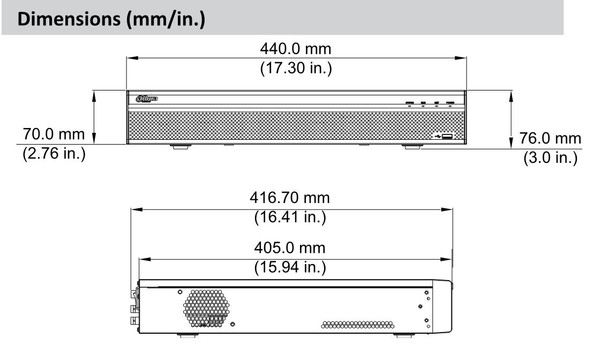 Dahua X54A5L 32 Channel H.265 Penta-brid Digital Video Recorder, No HDD included