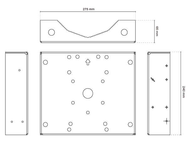 Vivotek AM-315 Pole Mount Bracket - 2