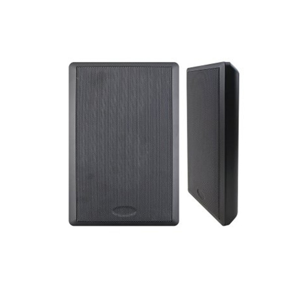 Speco SP5SLTB 5.25" 70V Slim Style Wall-Mount Speaker, Black Housing, Sold Individually