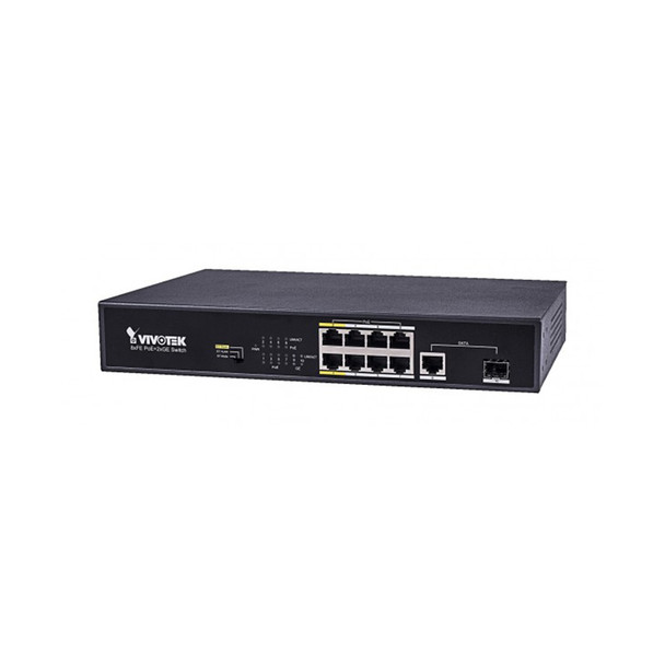 Vivotek AW-FGT-100C-120 Unmanaged 8xFE POE +1G SFP + 1G RJ45 Switch
