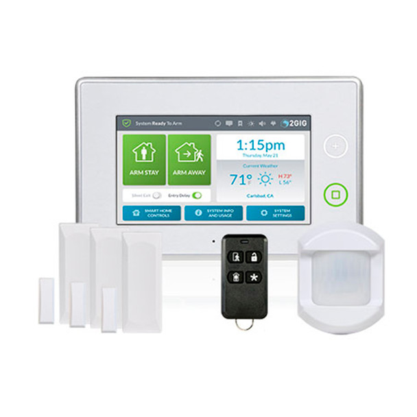 2Gig 2GIG-KIT311-GC3 1x GC3 Panel, 3x Door/Window Contact, 1x Motion Detector Starter Kit