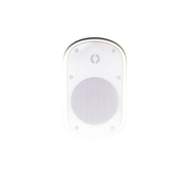 Speco SPCE5OW 5" Contractor Elite Series Weather-Resistant Indoor/Outdoor Wall-Mount Speaker - White, 70V - 1