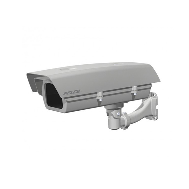Pelco EH20-M Enclosure with Wall mount bracket and Sun shroud, IP66 and Type 4X, Cable entry glands and Mounting holes - 1