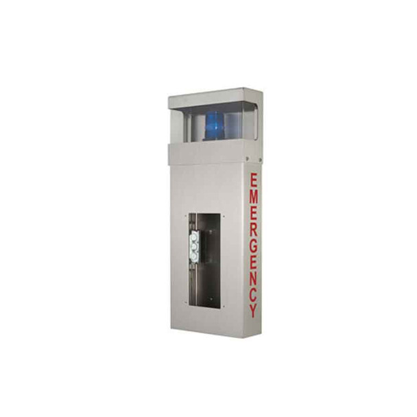 Aiphone WB-HE Wall Box with Hooded Light and EMERGENCY Lettering - 1