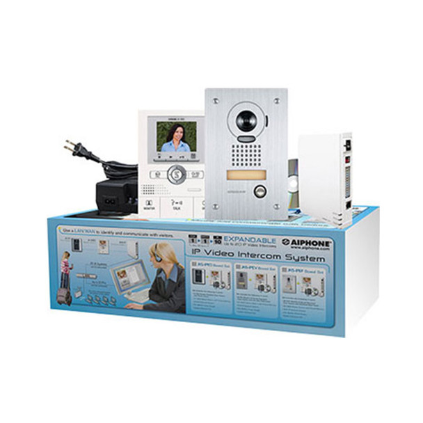 Aiphone JKS-IPEF JKS-1AEF with IP Adaptor and Software Set (JK-DVF, JK-1MED, PS-1820UL, JKW-IP)