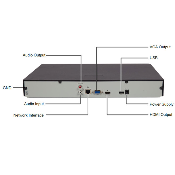Uniview NVR302-16S 16 Channel H.265 4K Network Video Recorder