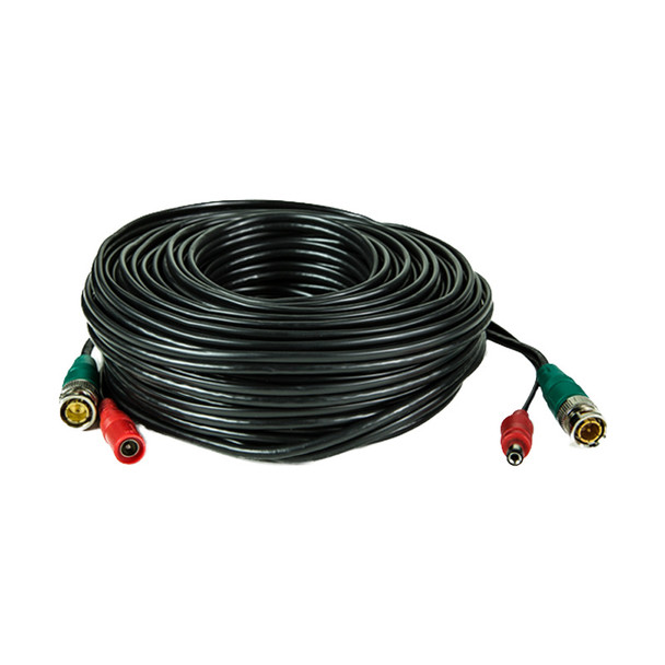 LTS LTAC2060B Pre-made Siamese Cable with Connectors, 60ft, Black