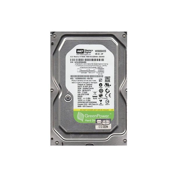 LTS DHWD5000AVDS Western Digital Surveillance Hard Drive - 500GB