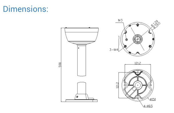 LTS LTB394 Pendant Mount