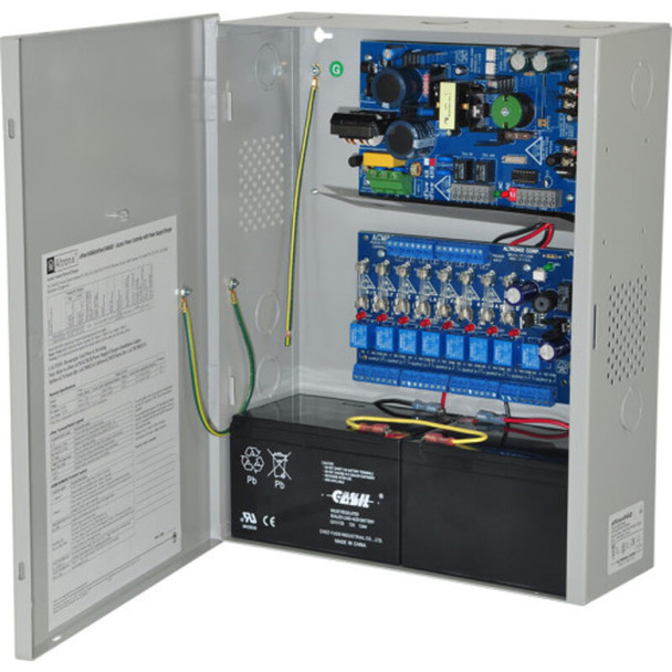 Altronix eFlow4NA8V Access Power Controller with Power Supply/Charger - 8 Fused Relay Outputs - 1