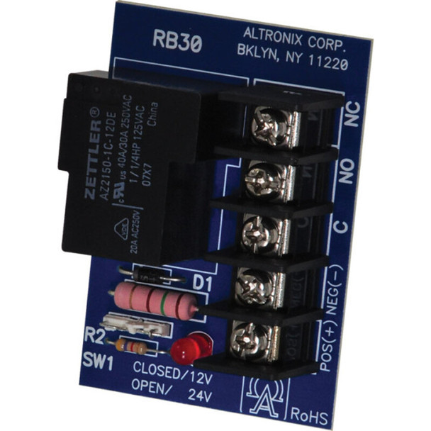Altronix RB30 Relay Module - 12/24VDC - 1