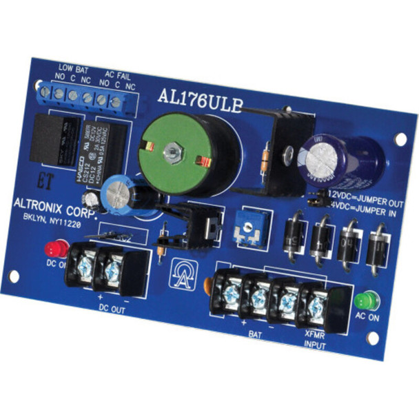 Altronix AL176ULB Access Control Power Supply Charger - Single PTC Class 2 Output - 1