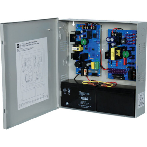 Altronix ReServ1 Video Surveillance UPS - 4 PTC Outputs 12VDC @ 2A and 12 PTC Outputs 24VAC @ 4A - 1