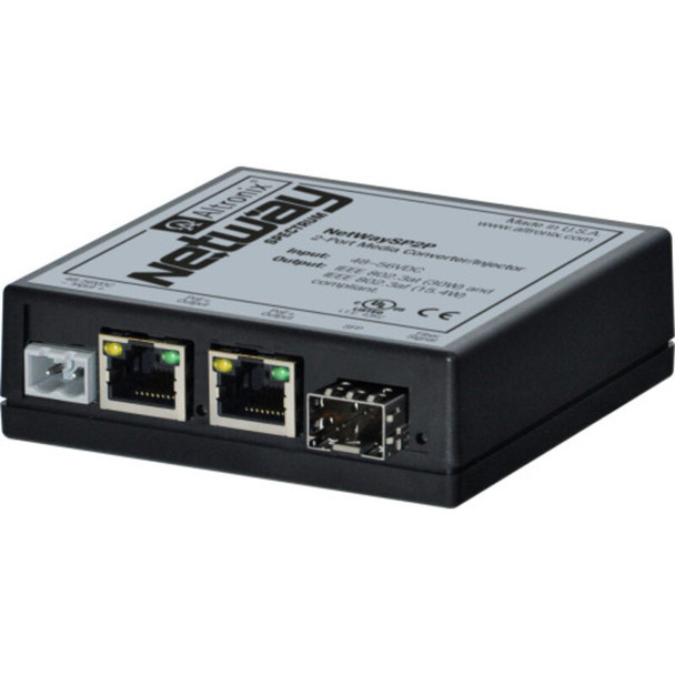 Altronix NetWaySP2P 2-Port Powered Media Converter/Injector