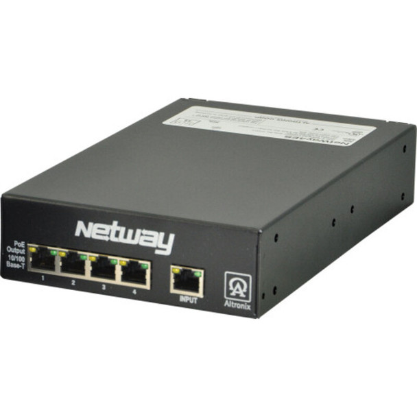 Altronix NetWay4ES Switch - 4 Port PoE/PoE+ - 1